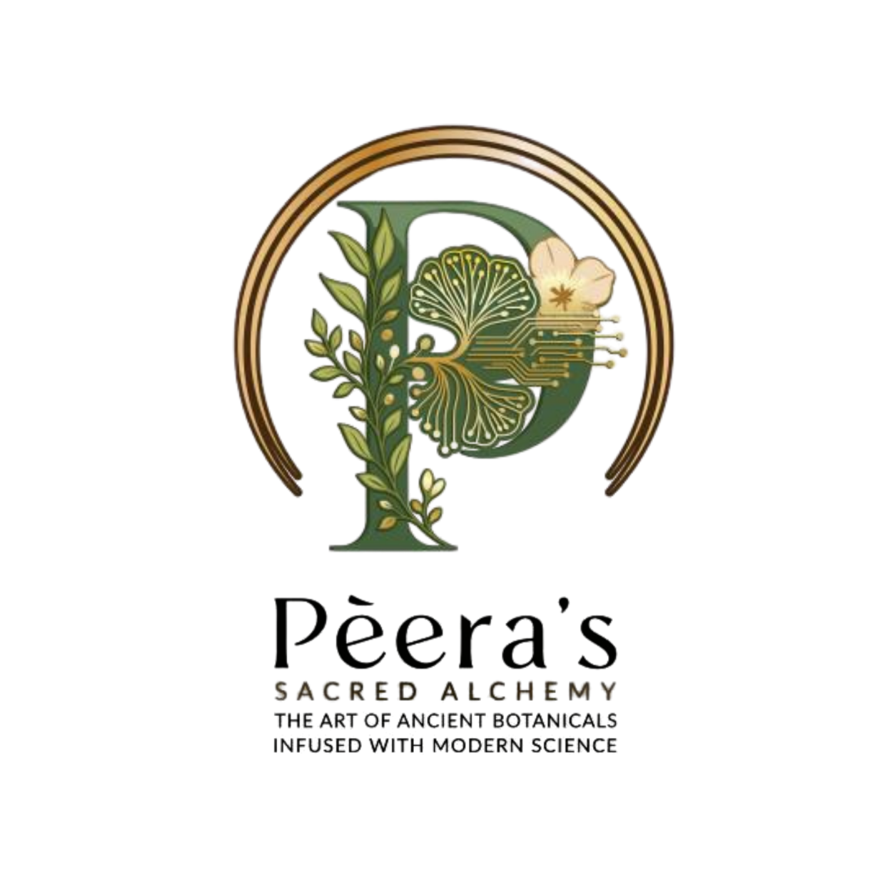 Peera's Sacred Alchemy brand logo